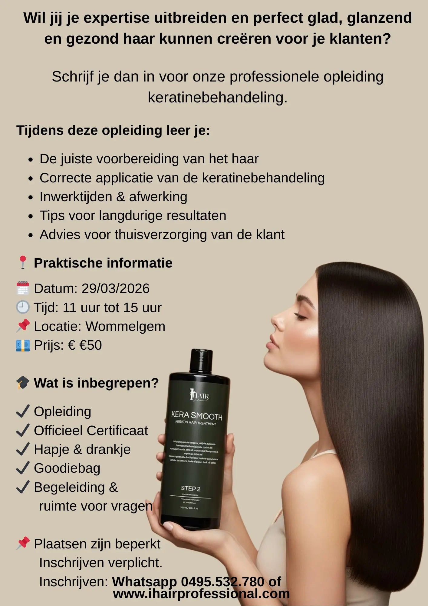 Keratine Opleiding 29/03Haarproducten voor gezond en glanzend haar. I Hair Professional I Hair Professional